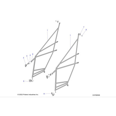 Sítě dveřní sada Ranger Polaris 2692770